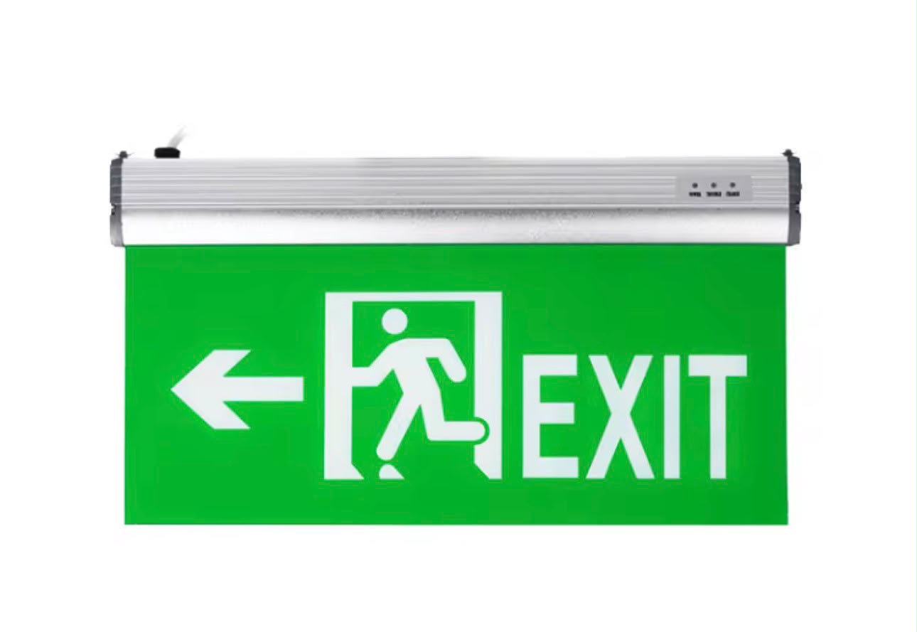 LED Emergency Exit Sign — Acrylic, Maintained