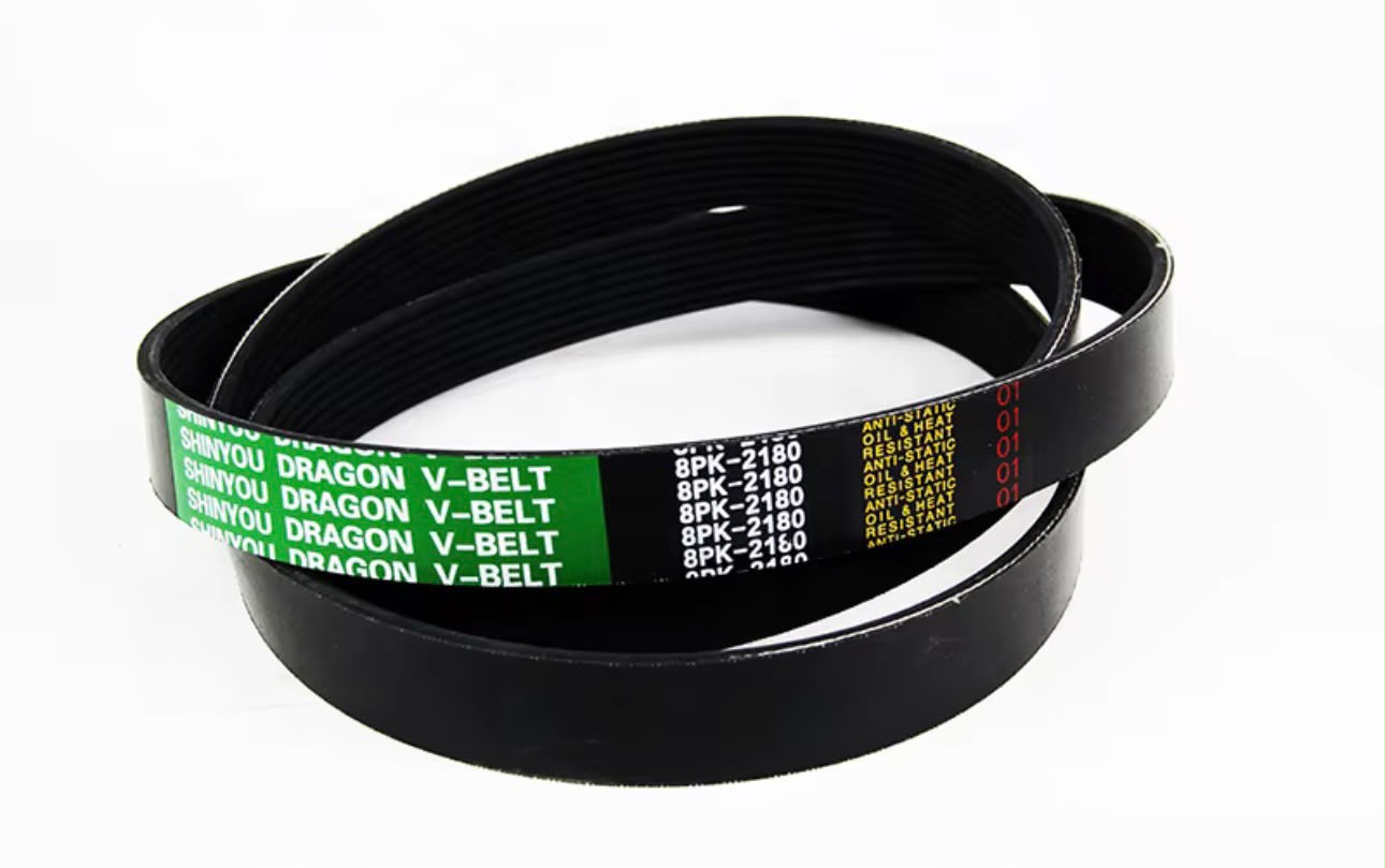 Poly-V Belt 8PK-2180 — Oil & Heat Resistant